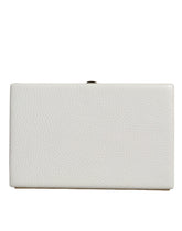Dolce & Gabbana White Leather Gold Frame Clutch Evening Party Purse Bag -  Luxury Clutch Bag for Women -  Dolce & Gabbana.